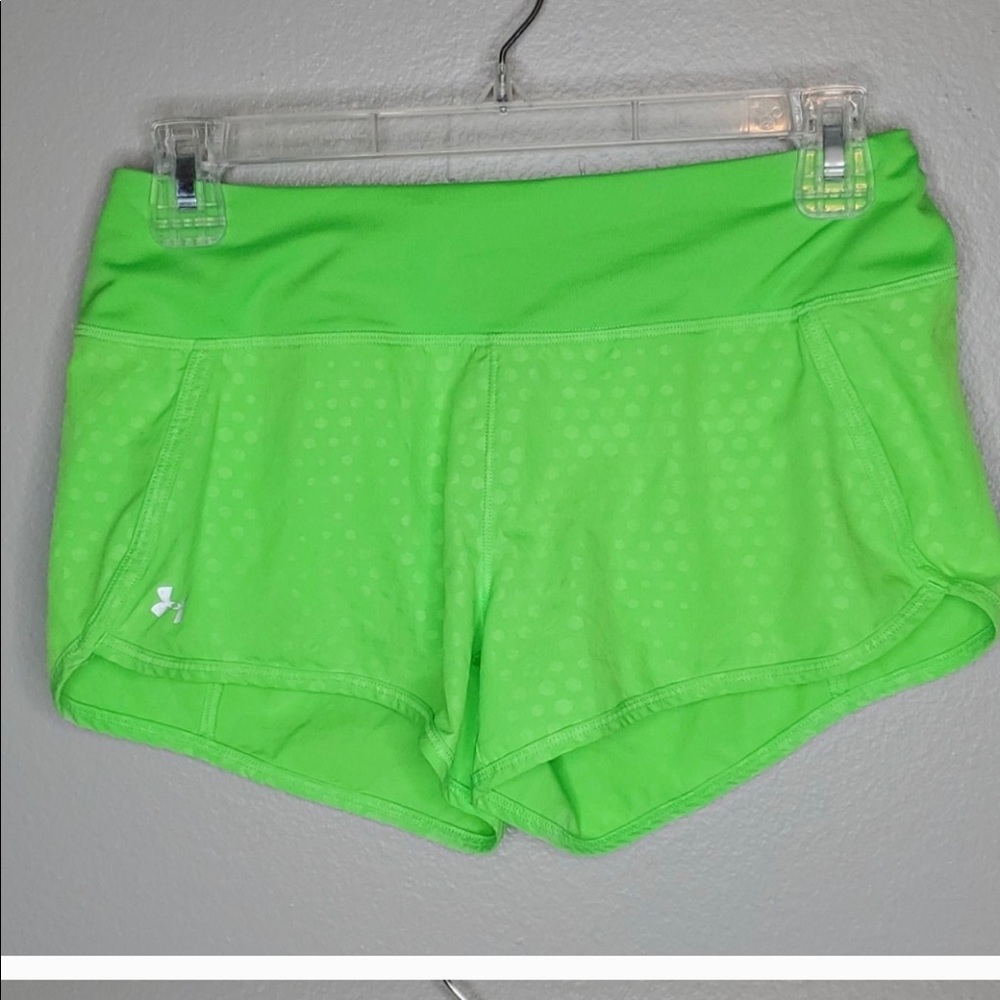 Neon green S Under Armour running shorts